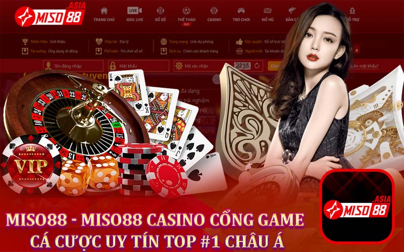 Miso88 Asia - Cổng game cá cược Top 1 Châu Á